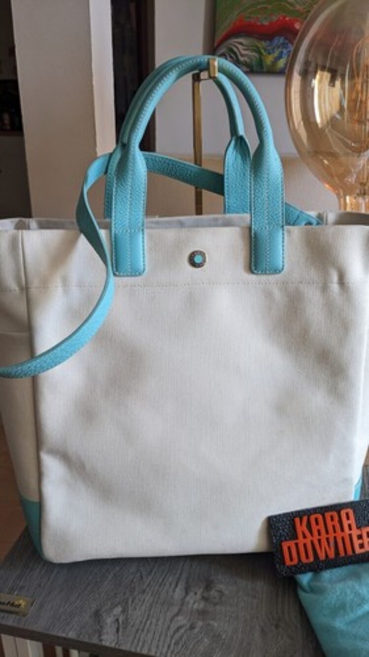 Tiffany Women's Canvas,Leather Shoulder Bag,Tote Bag Off-white,Tiff... BF576898 - Picture 11 of 16